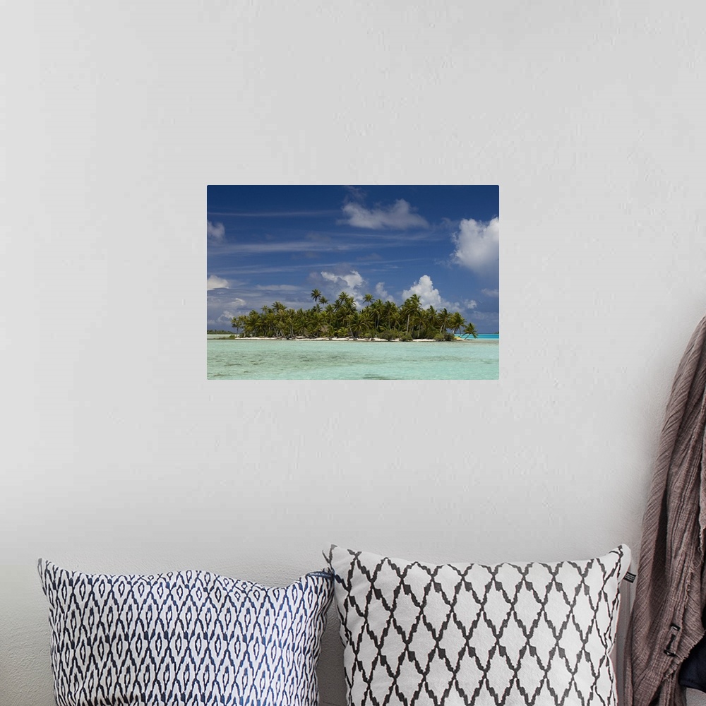 A bohemian room featuring Blue Lagoon, Rangiroa, Tuamotu Archipelago, French Polynesia, Pacific Islands, Pacific