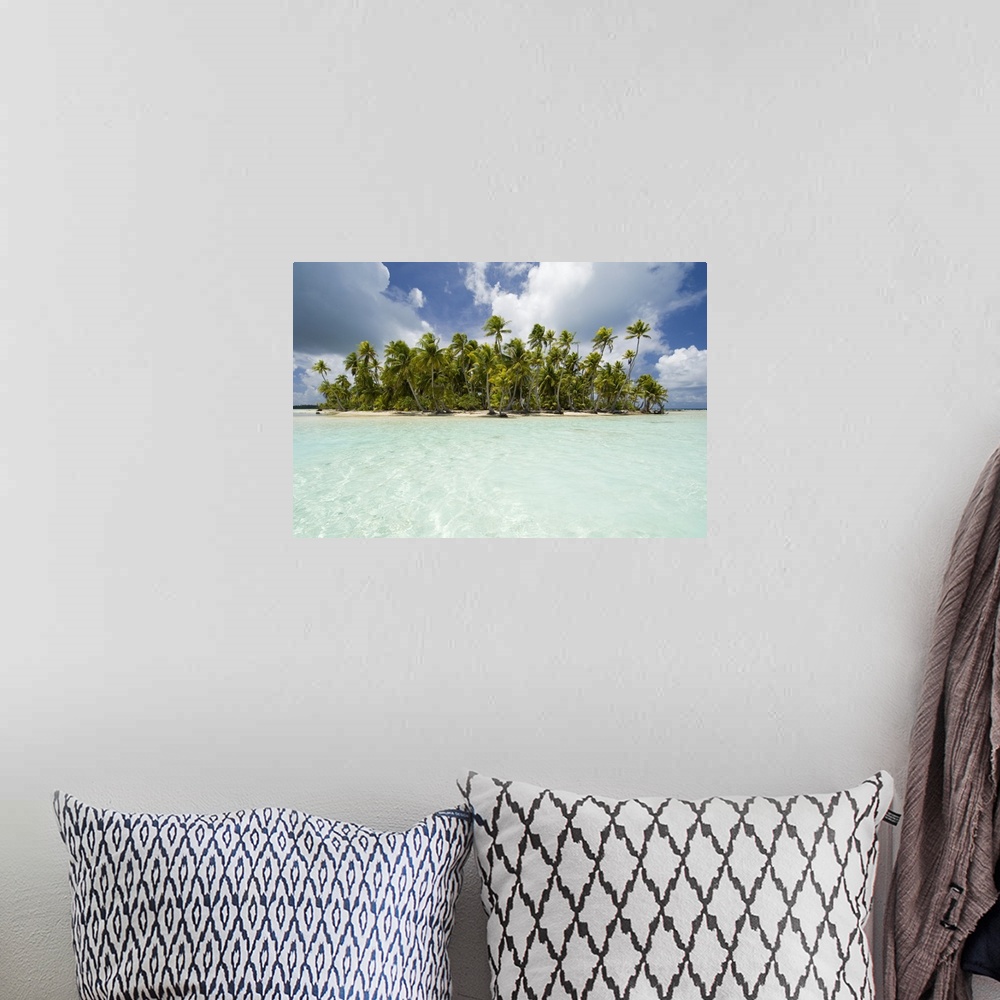 A bohemian room featuring Blue Lagoon, Rangiroa, Tuamotu Archipelago, French Polynesia, Pacific Islands, Pacific