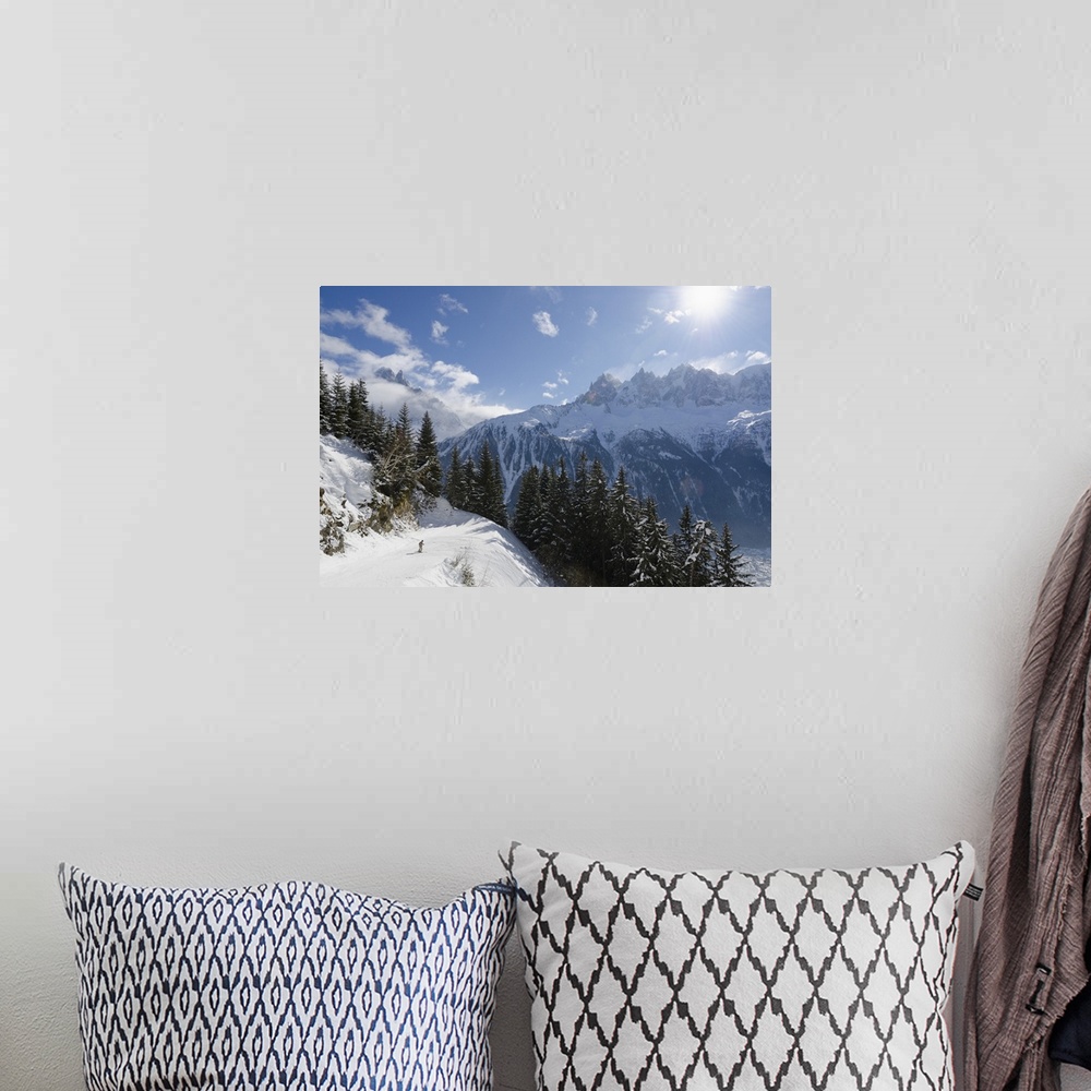 A bohemian room featuring Brevant ski area, Haute-Savoie, French Alps, France