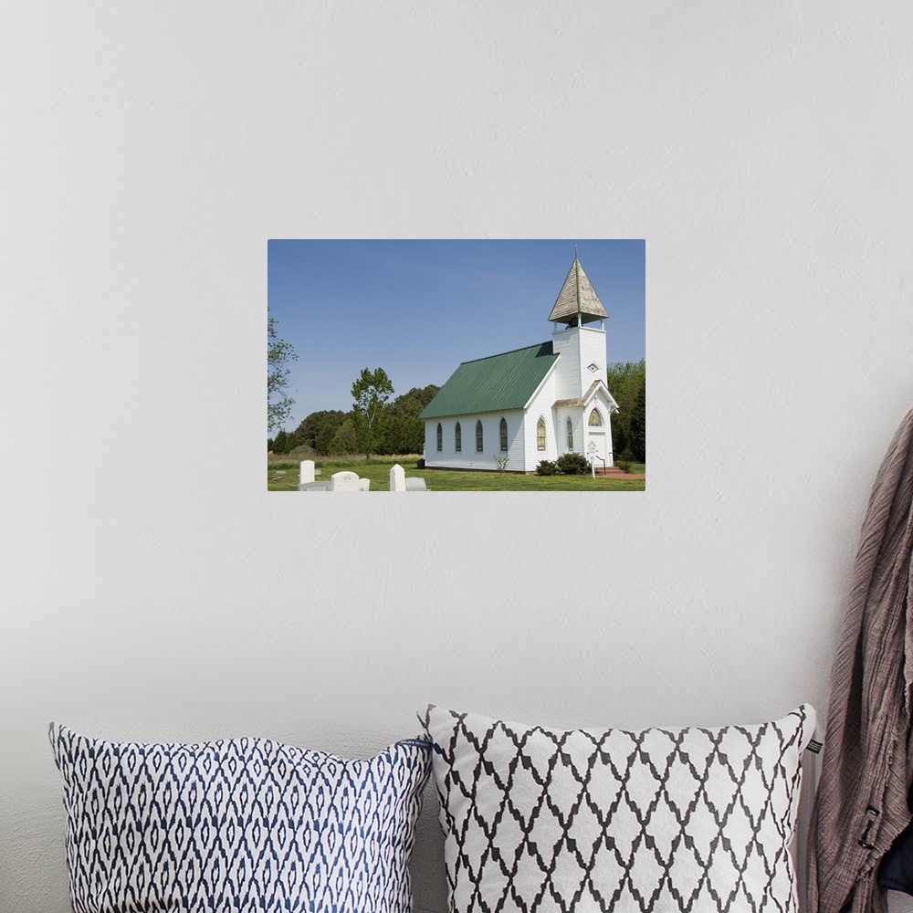 A bohemian room featuring Church, Tilghman Island, Talbot County, Maryland