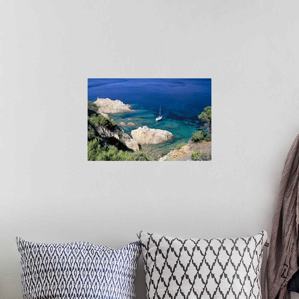 A bohemian room featuring Corniche of Cap Camarat, Cote d'Azur, Provence, France