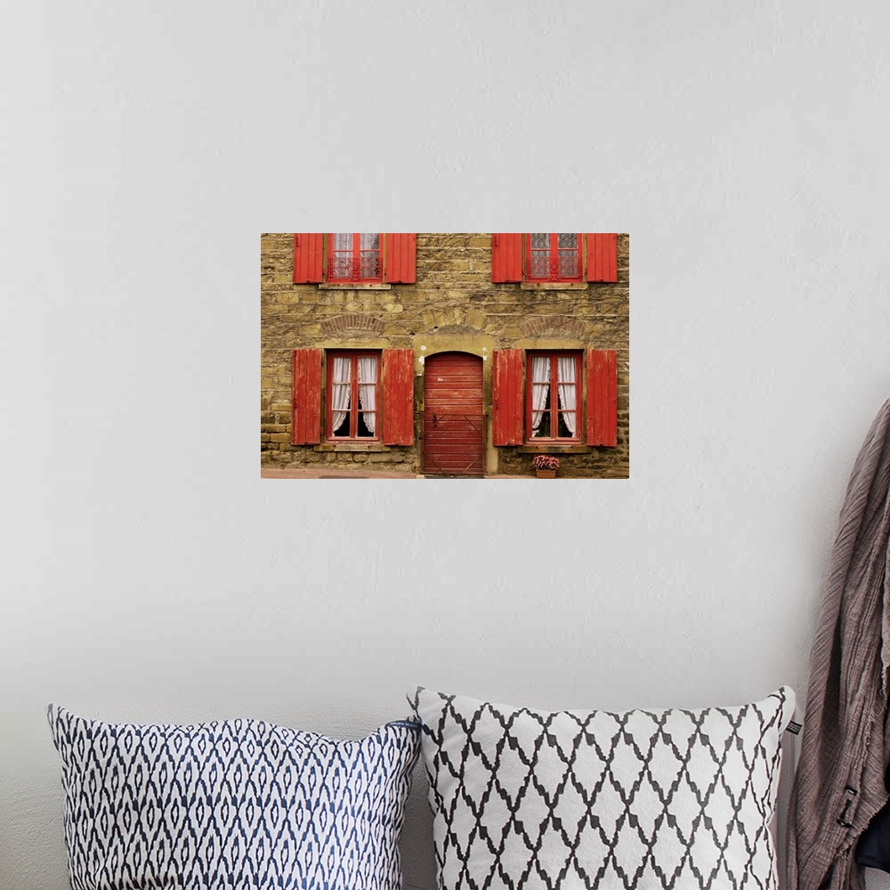 A bohemian room featuring Detail of house, Beaujolais region, Rhone Alpes, France, Europe