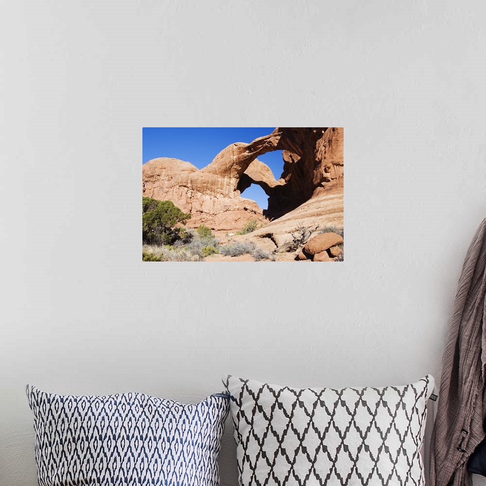 A bohemian room featuring Double Arch in the Windows section of Arches National Park, Utah