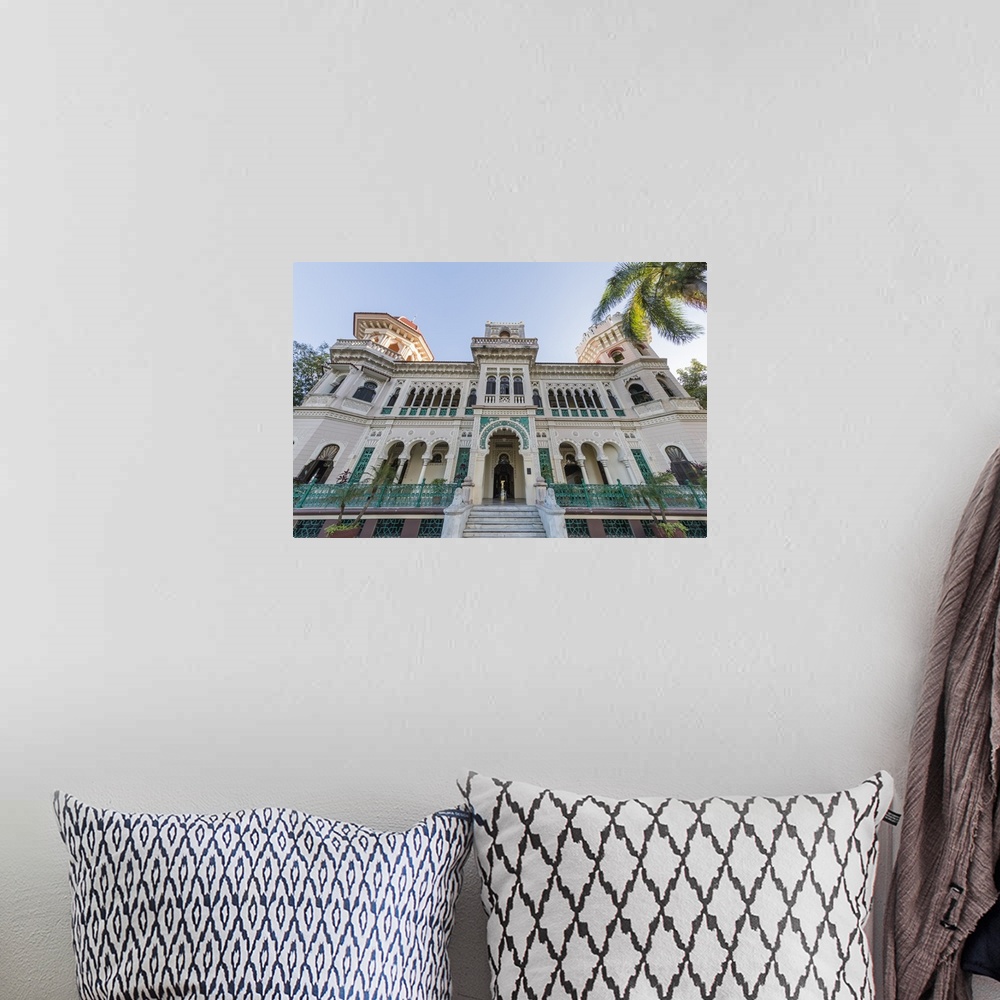 A bohemian room featuring Exterior view of Palacio de Valle, Punta Gorda, Cienfuegos, Cuba, West Indies, Caribbean