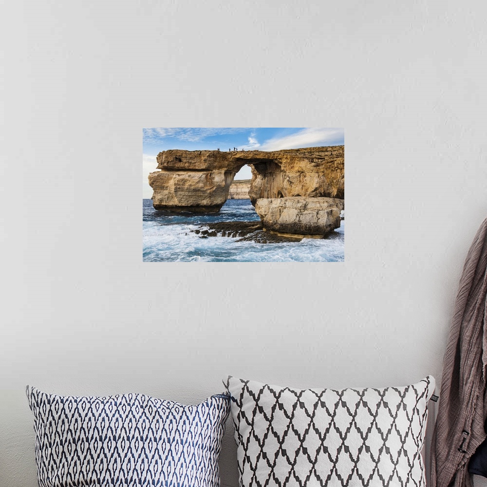A bohemian room featuring Famous sea arch, the Azure Window, Gozo, Malta, Mediterranean