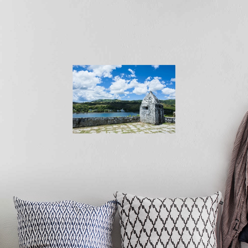 A bohemian room featuring Fort Soledad looking over Umatac Bay, Guam, US Territory, Central Pacific, Pacific
