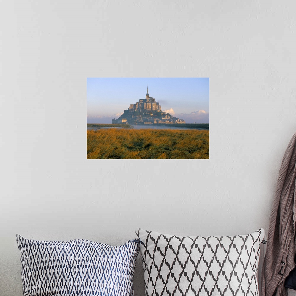 A bohemian room featuring Mont Saint Michel, UNESCO World Heritage Site, Manche, Normandy, France, Europe