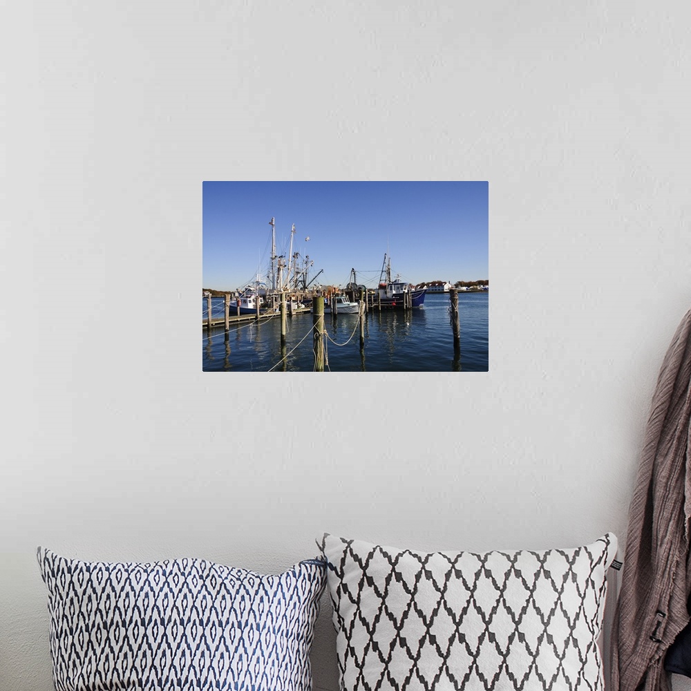 A bohemian room featuring Montauk Harbour, Montauk, Long Island, New York State