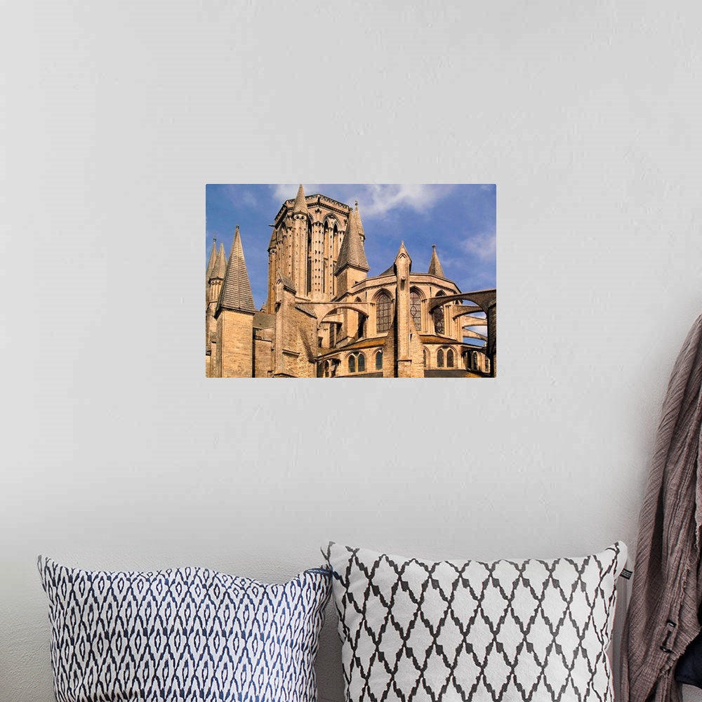 A bohemian room featuring Notre Dame cathedral, Coutances, Cotentin Peninsula, Manche, Normandy, France