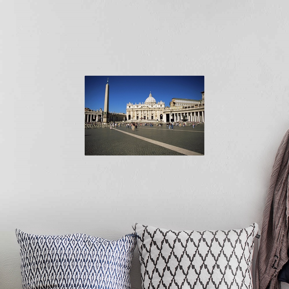 A bohemian room featuring Piazza San Pietro, view to St. Peter's Basilica, Vatican City, Rome, Lazio, Italy