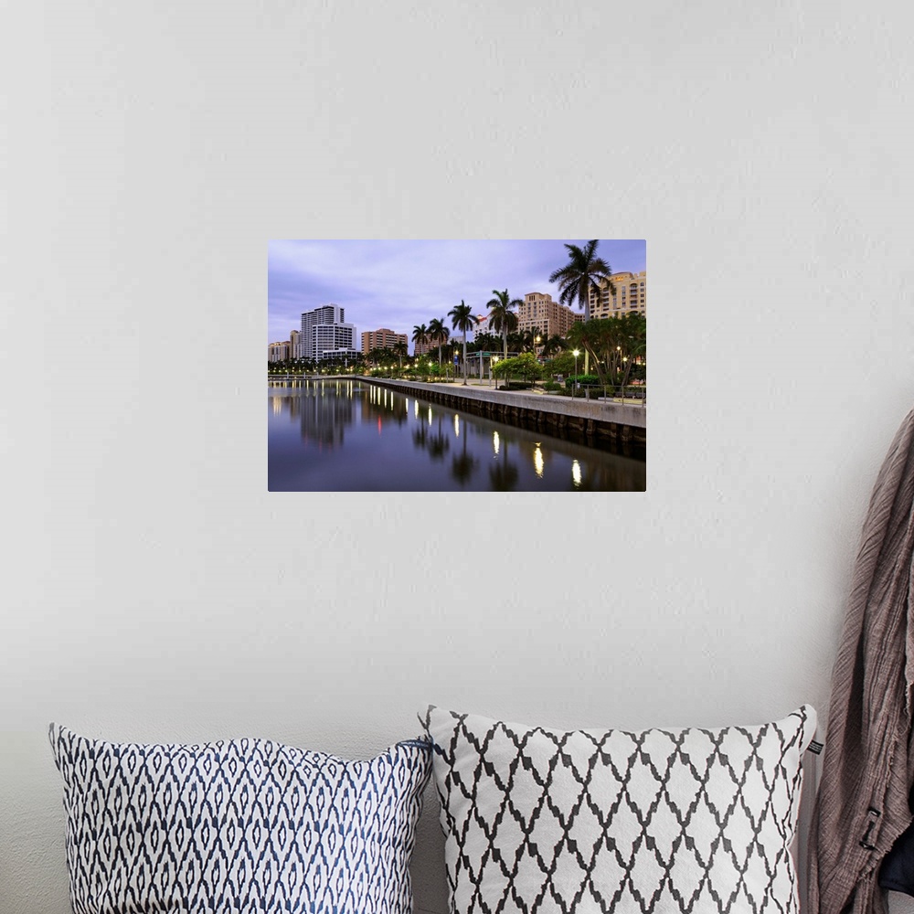 A bohemian room featuring Skyline of West Palm Beach, Florida, USA