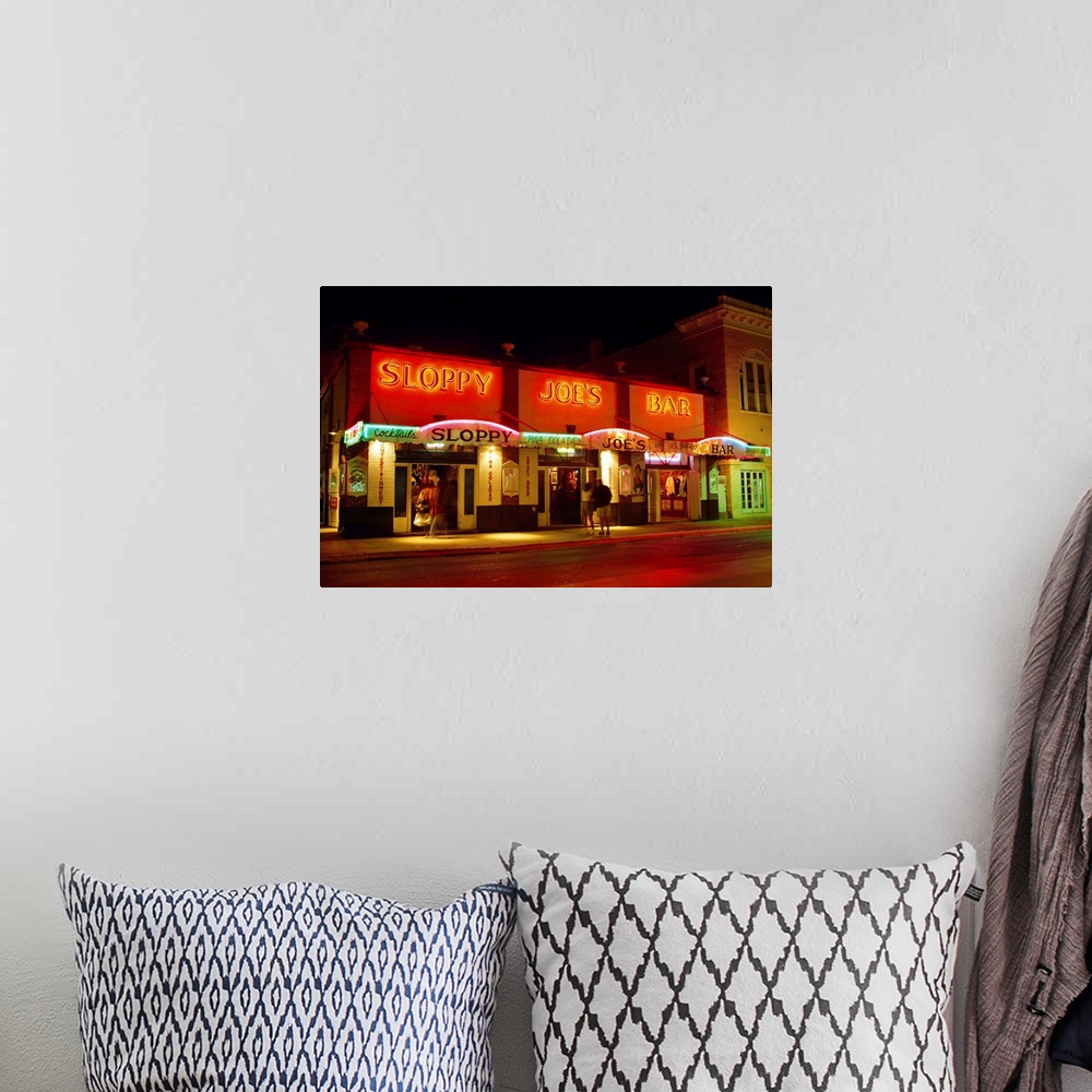 A bohemian room featuring Sloppy Joe's Bar, Duval Street, Key West, Florida