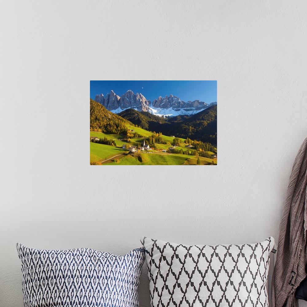 A bohemian room featuring St. Magdalena, Val di Funes, Trentino-Alto Adige, Dolomites, Italy
