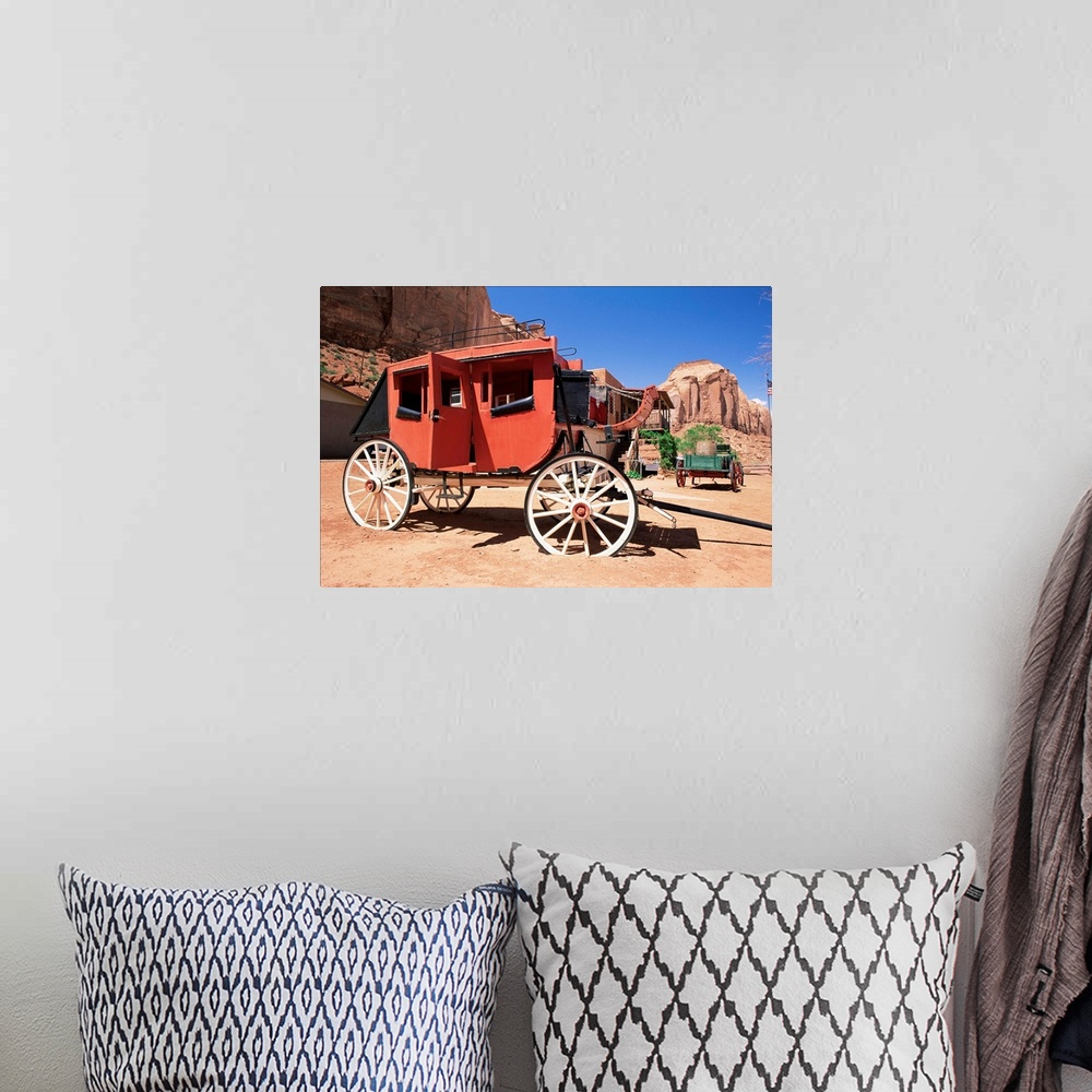 A bohemian room featuring Stage coach, Monument Valley, Arizona/Utah border, USA