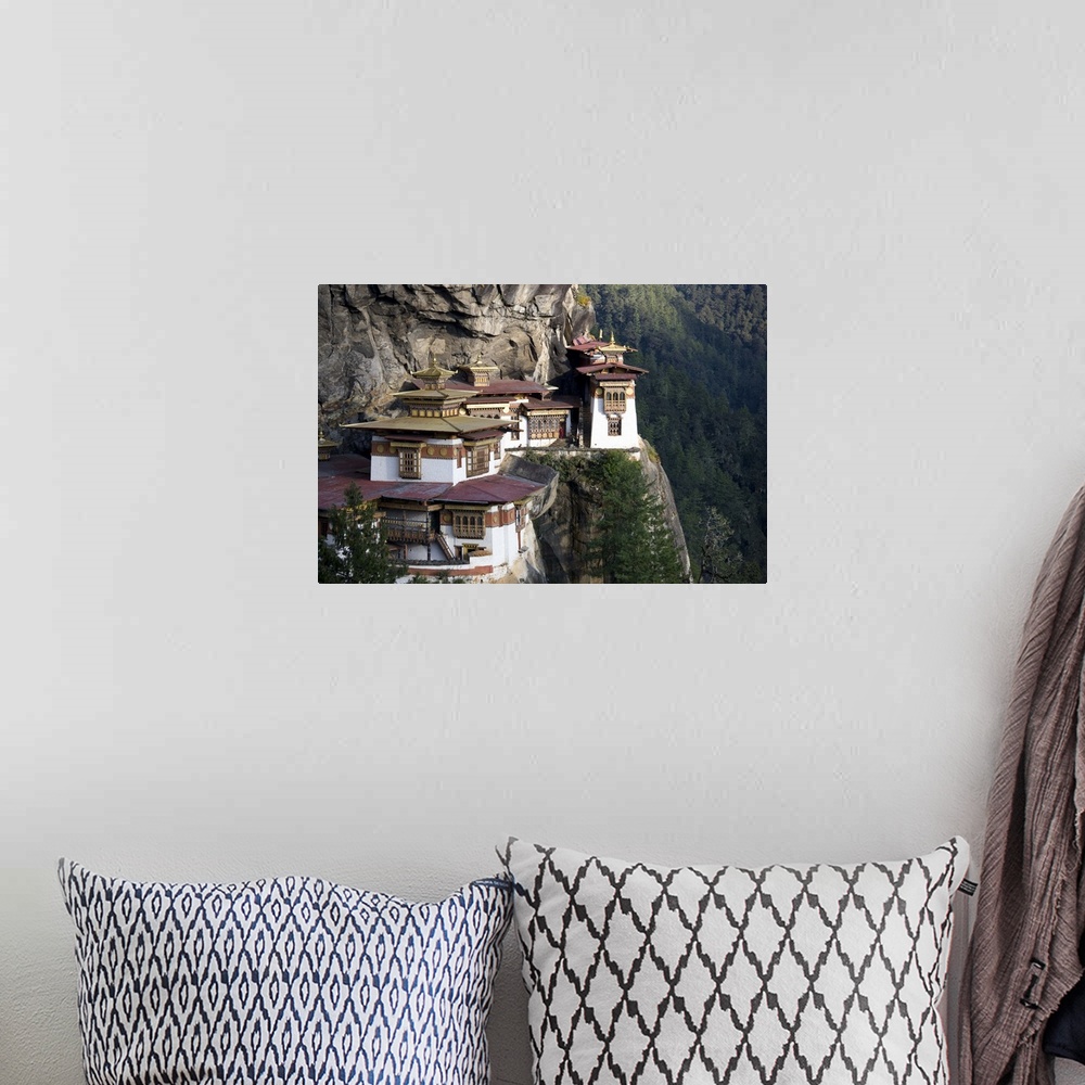 A bohemian room featuring Taktshang Goemba (Tiger's Nest Monastery), Paro Valley, Bhutan, Asia