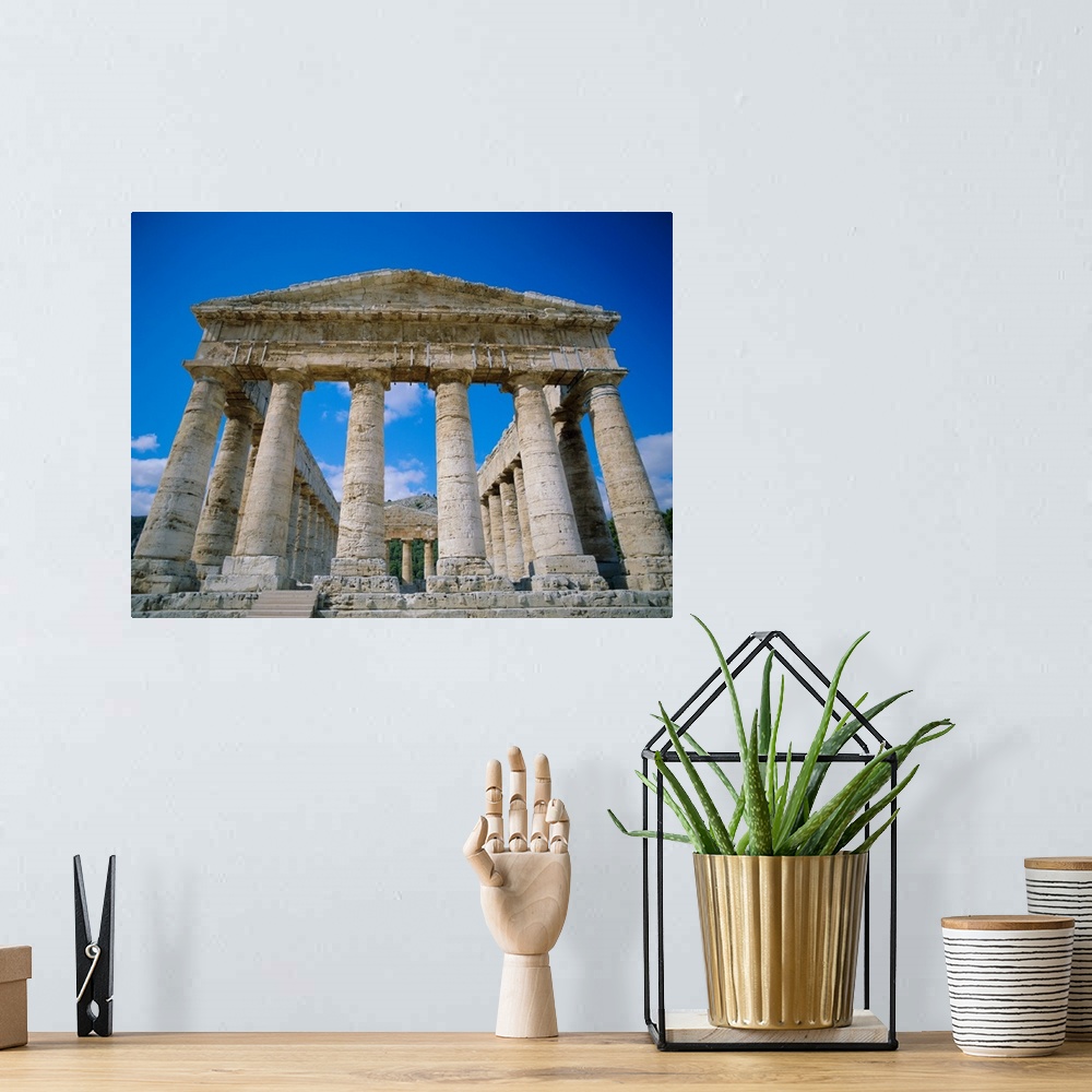 A bohemian room featuring Temple, Segesta, Sicily, Italy, Mediterranean