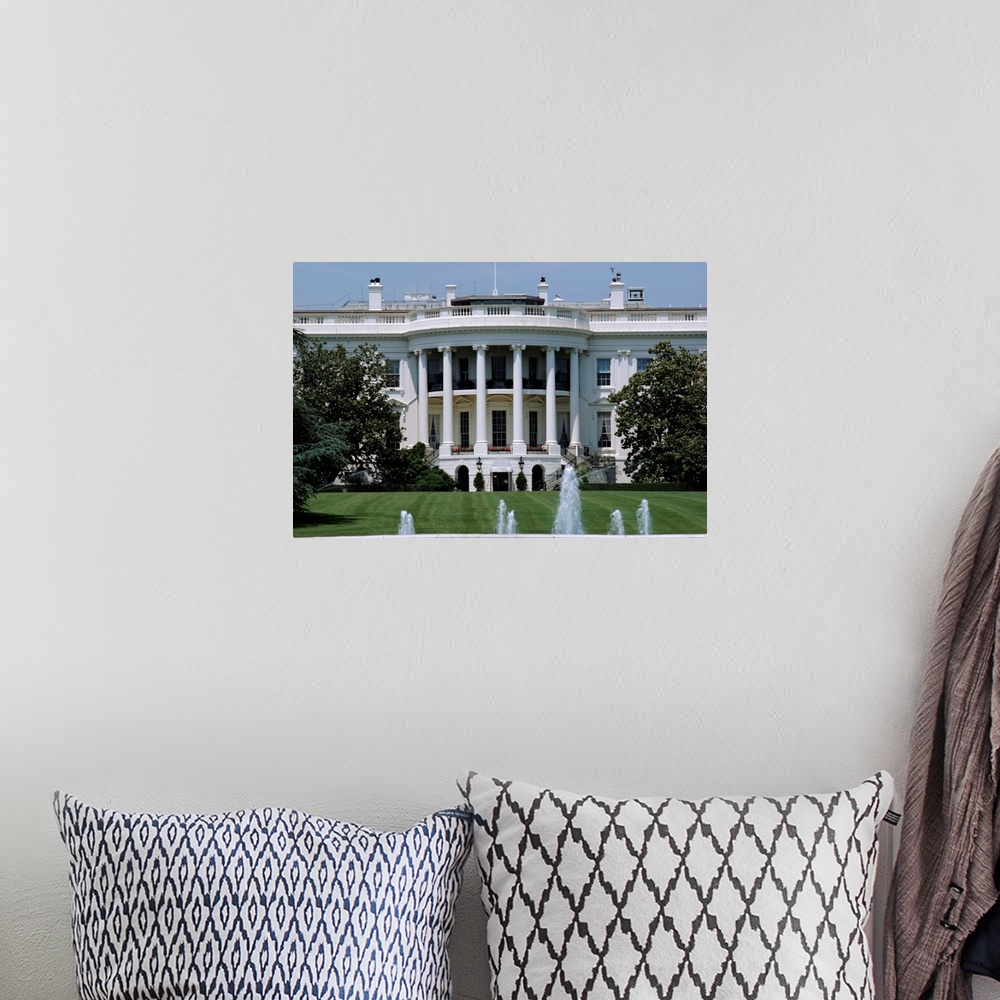 A bohemian room featuring The White House, Washington DC, USA