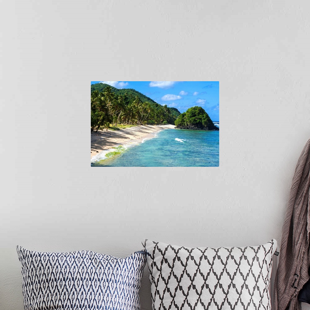 A bohemian room featuring Two Dollar Beach on Tutuila Island, American Samoa, South Pacific, Pacific