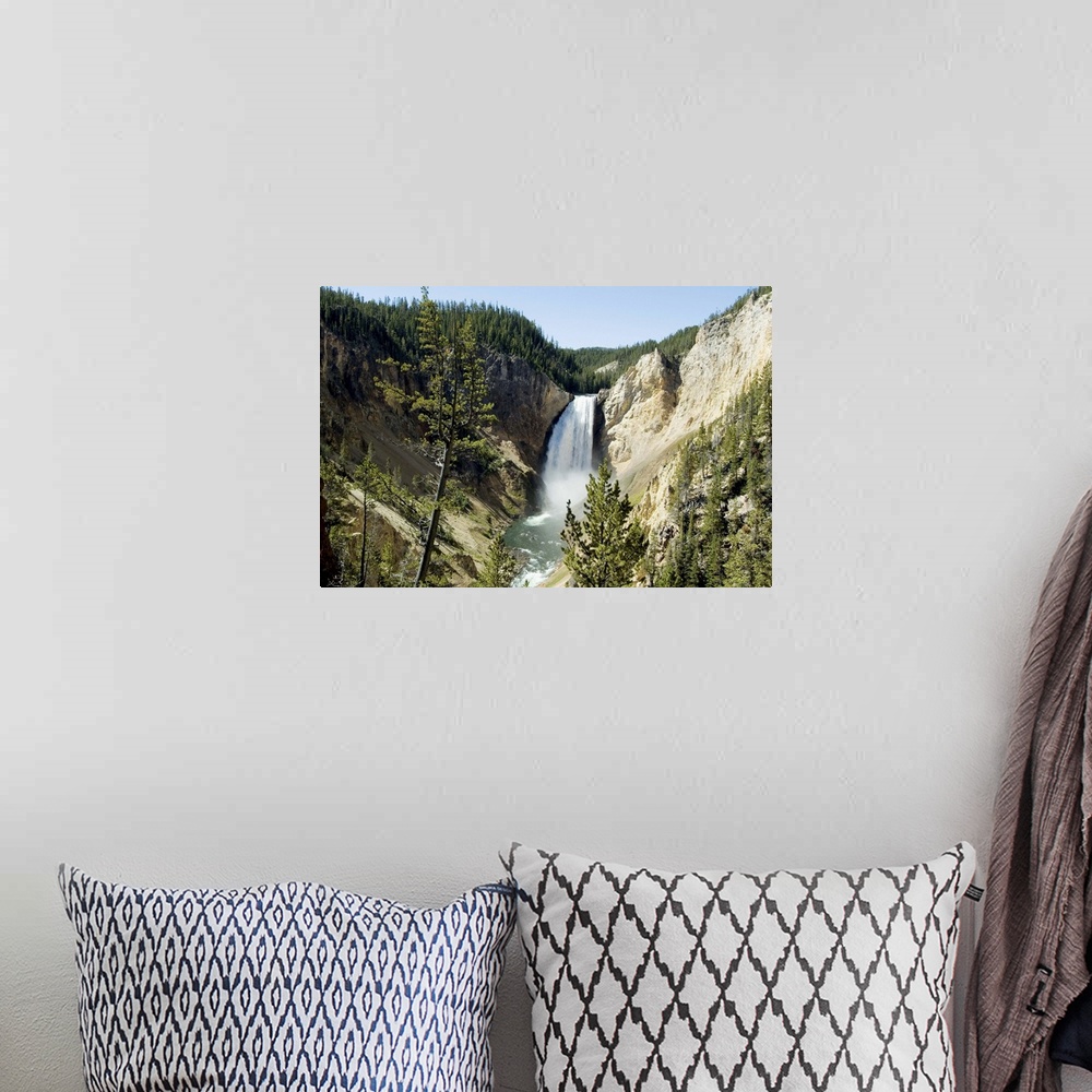 A bohemian room featuring Yellowstone Canyon, Yellowstone National Park, Wyoming