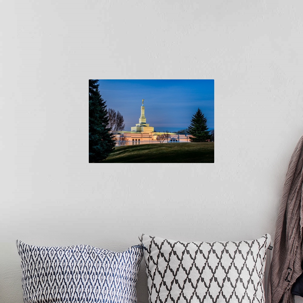 A bohemian room featuring The Bismarck North Dakota Temple was dedicated in 1999 and was the first to be built in the Dakot...