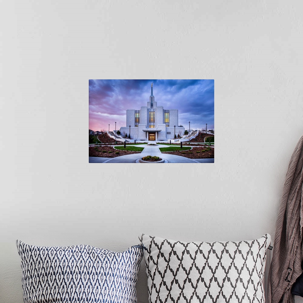 A bohemian room featuring The Calgary Alberta Temple was dedicated in 2012, nearly 90 years after the first Canadian temple...