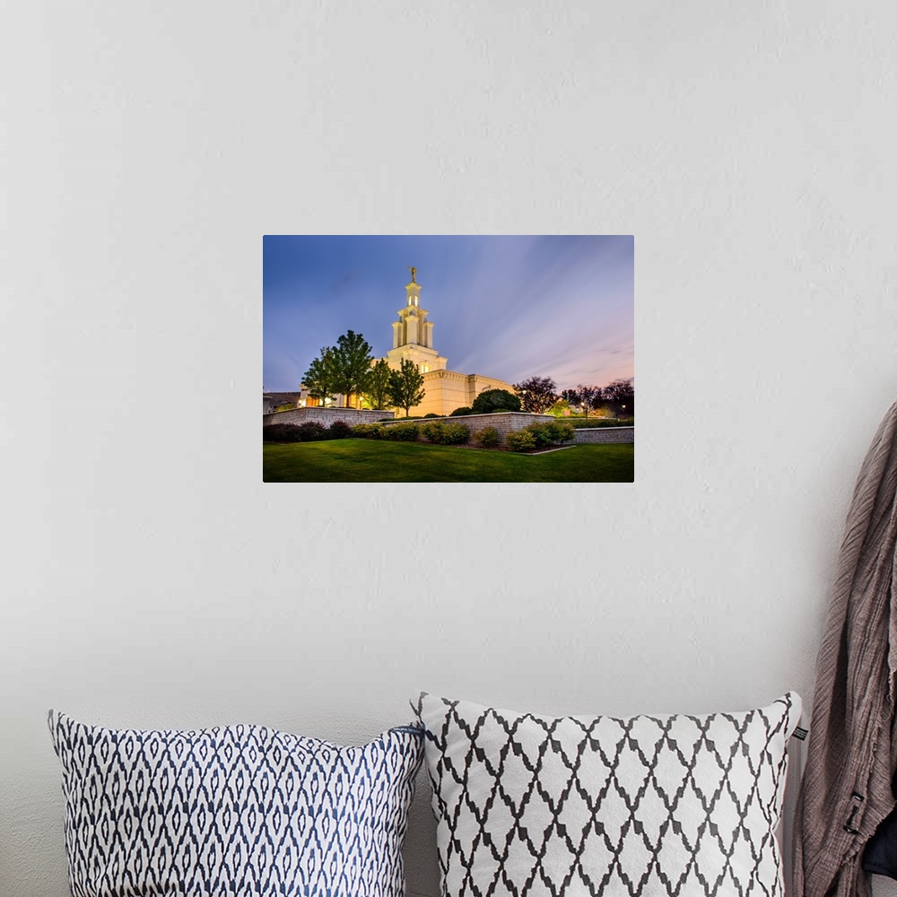 A bohemian room featuring The Columbia River Temple is located in Richland, Washington. Originally dedicated by Stephen Wes...