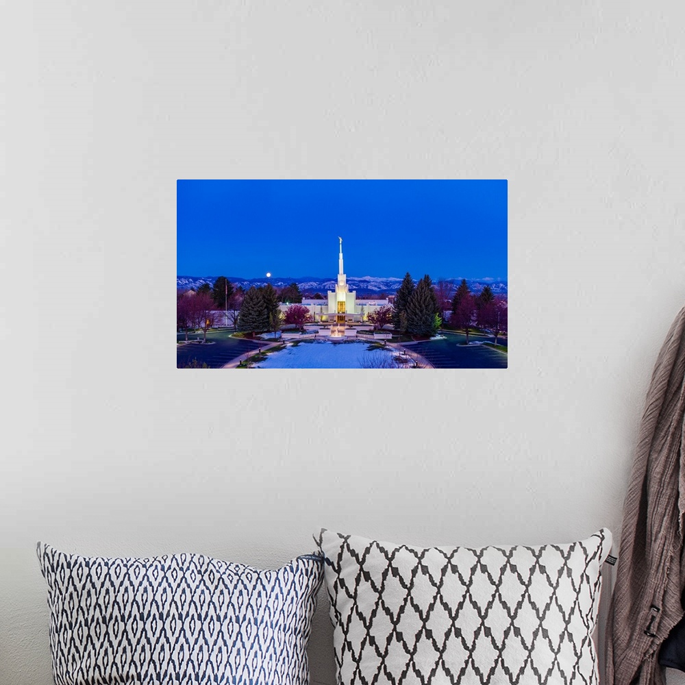 A bohemian room featuring The Denver Colorado Temple is located in Centennial, Colorado. It encompasses nearly 30,000 squar...