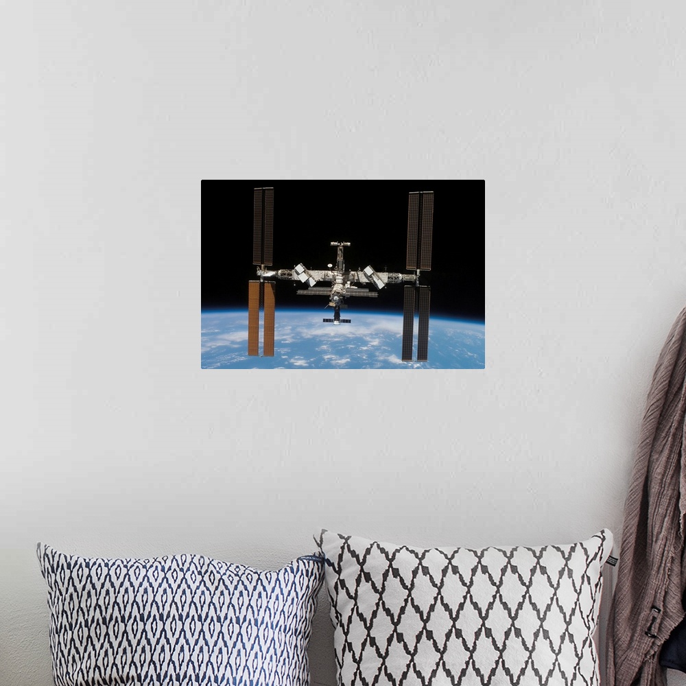 A bohemian room featuring International Space Station