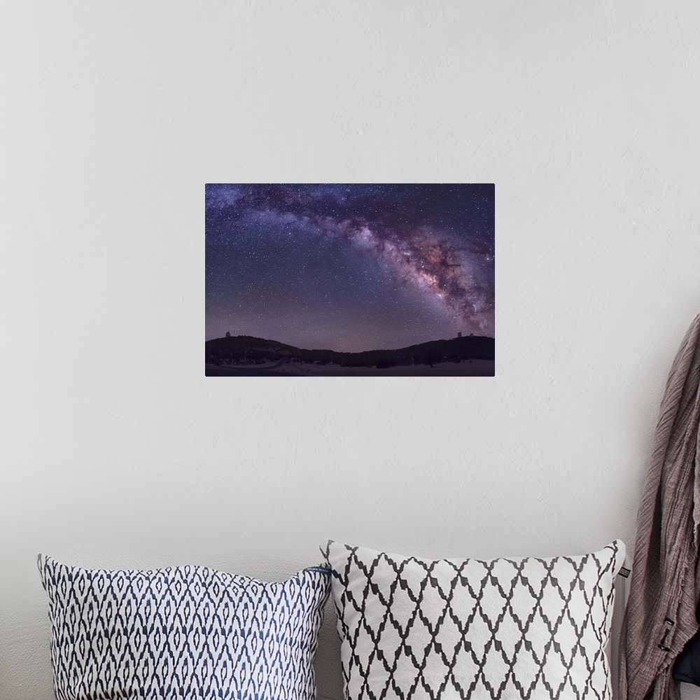 A bohemian room featuring The summer Milky Way rises over the McDonald Observatory near Fort Davis, Texas.
