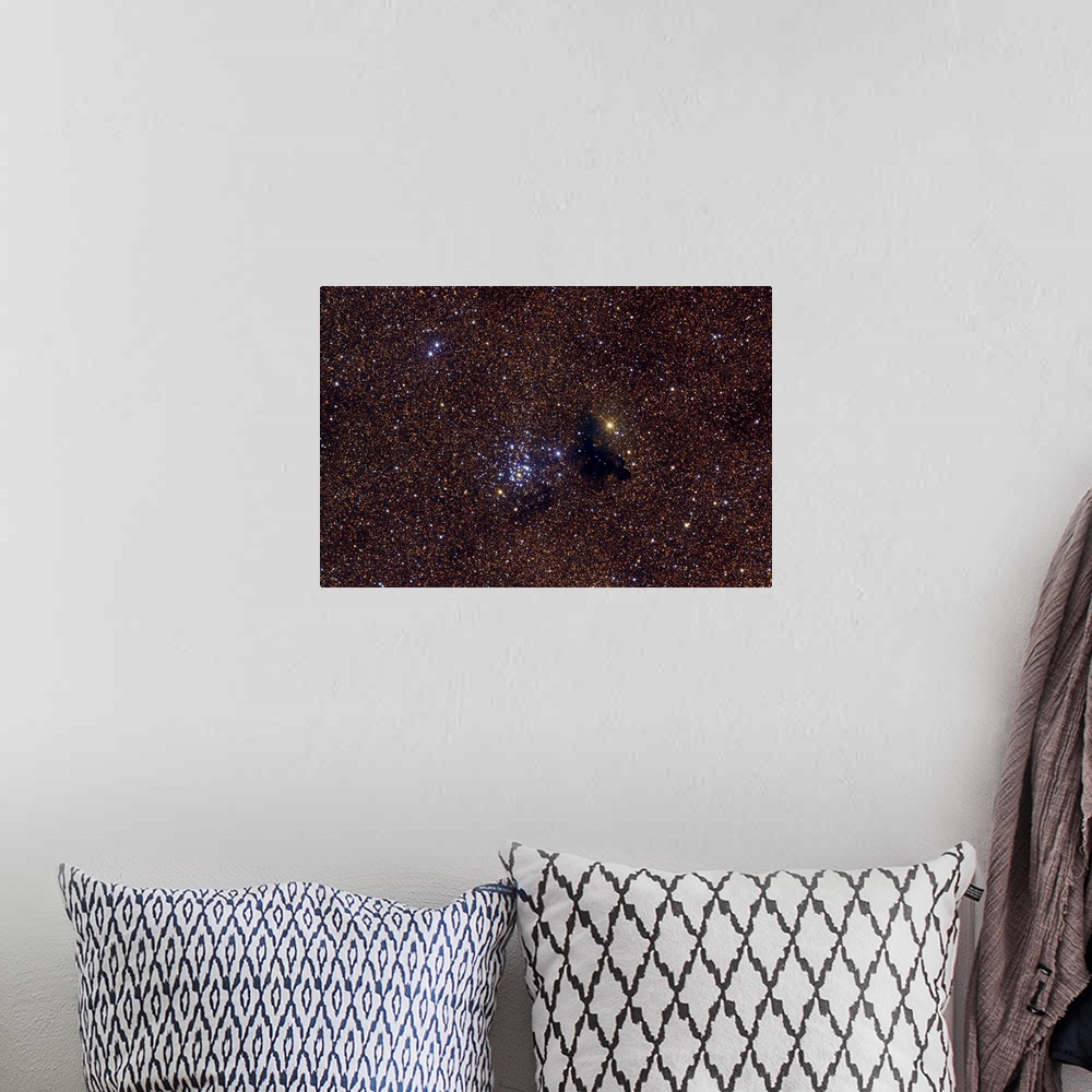 A bohemian room featuring NGC 6520 an open cluster in the constellation Sagittarius