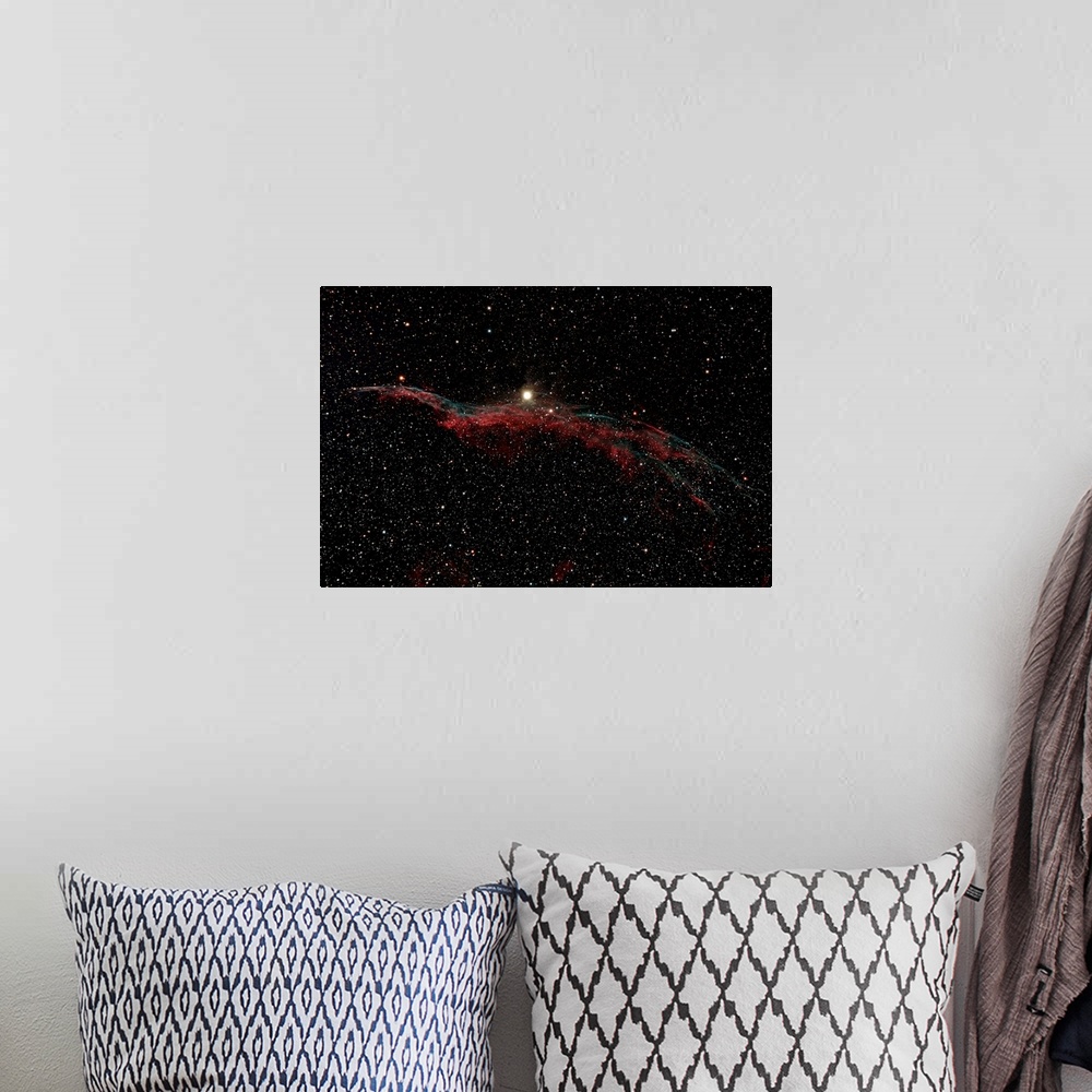 A bohemian room featuring NGC 6960, The Western Veil Nebula.