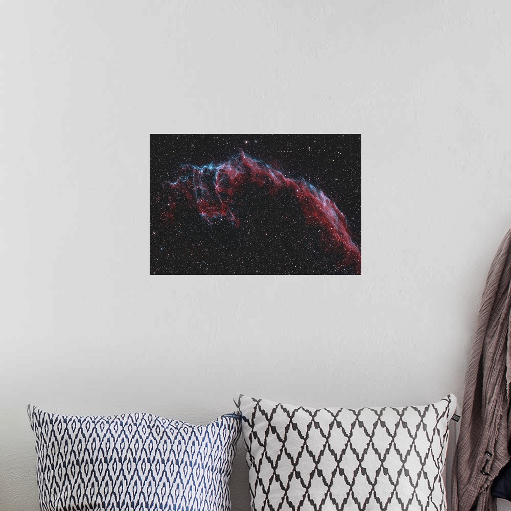 A bohemian room featuring NGC 6992, The Eastern Veil Nebula.