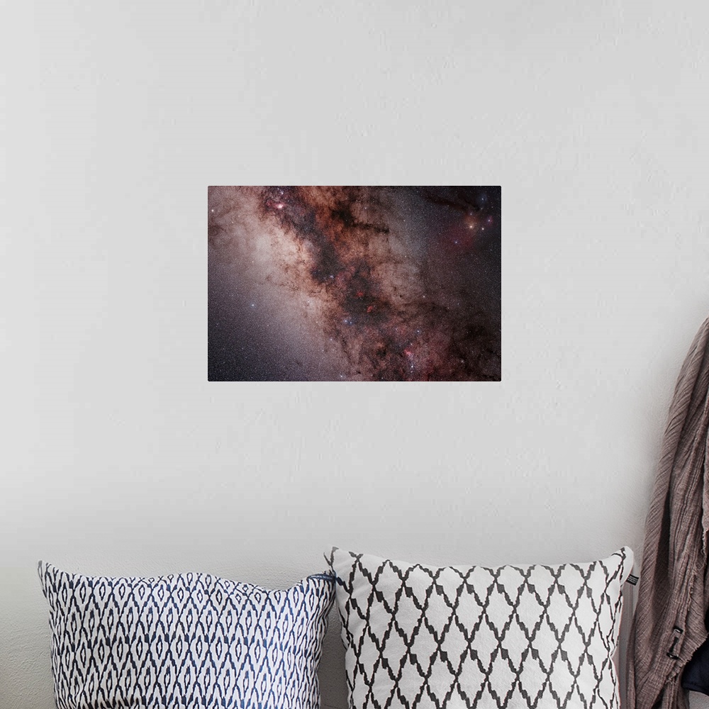 A bohemian room featuring Stars nebulae and dust clouds around the center of the Milky Way