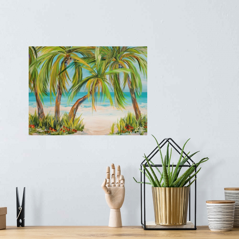 A bohemian room featuring Palm Life