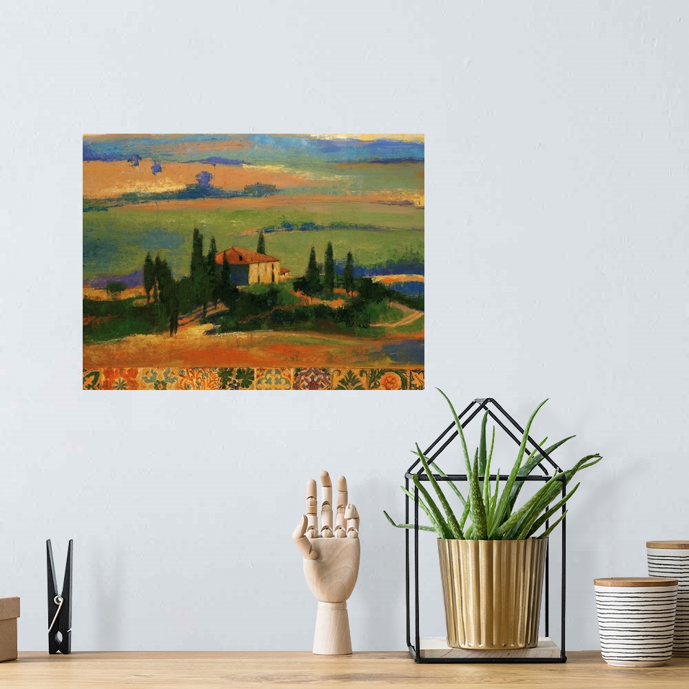 A bohemian room featuring Tuscany Hills