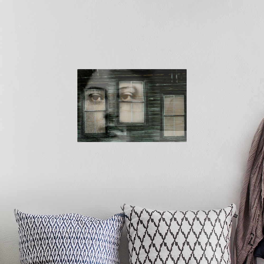 A bohemian room featuring Eyes in windows