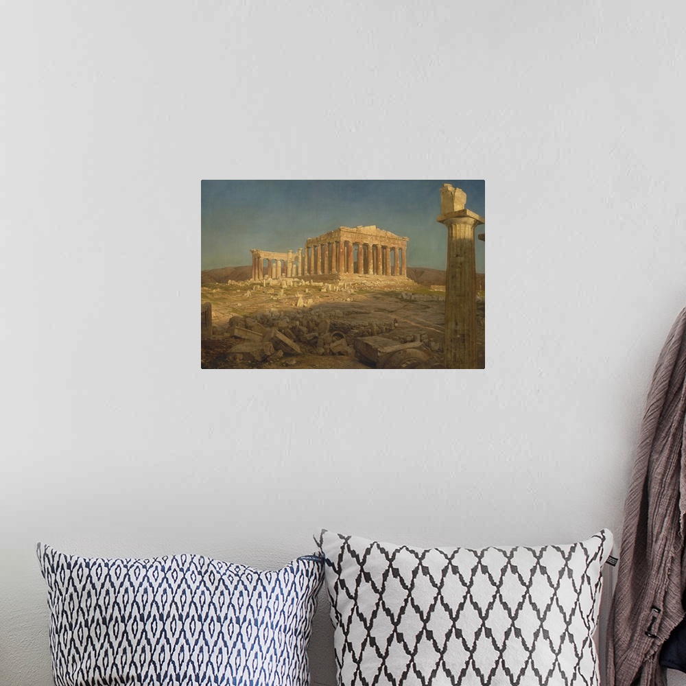 A bohemian room featuring The Parthenon is a former temple on the Athenian Acropolis, Greece, that was dedicated to the god...