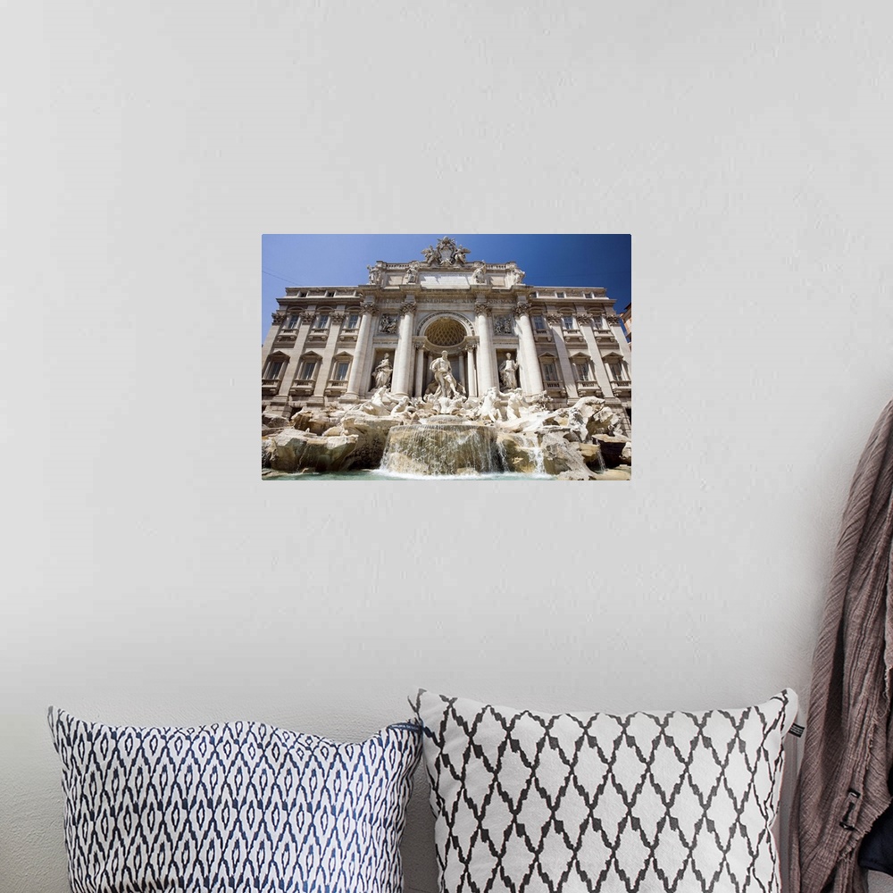 A bohemian room featuring Trevi fountain, Rome