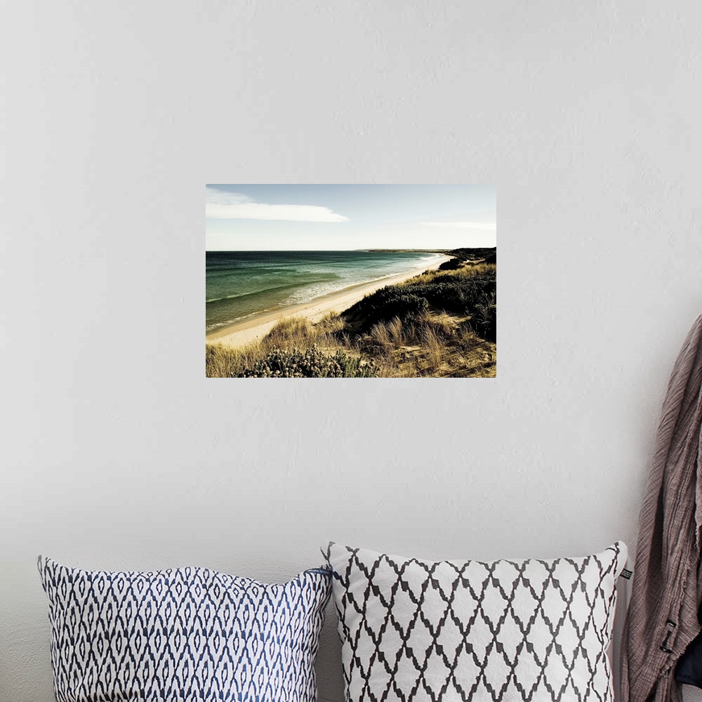 A bohemian room featuring Beach view looking toward Torquay in Australia