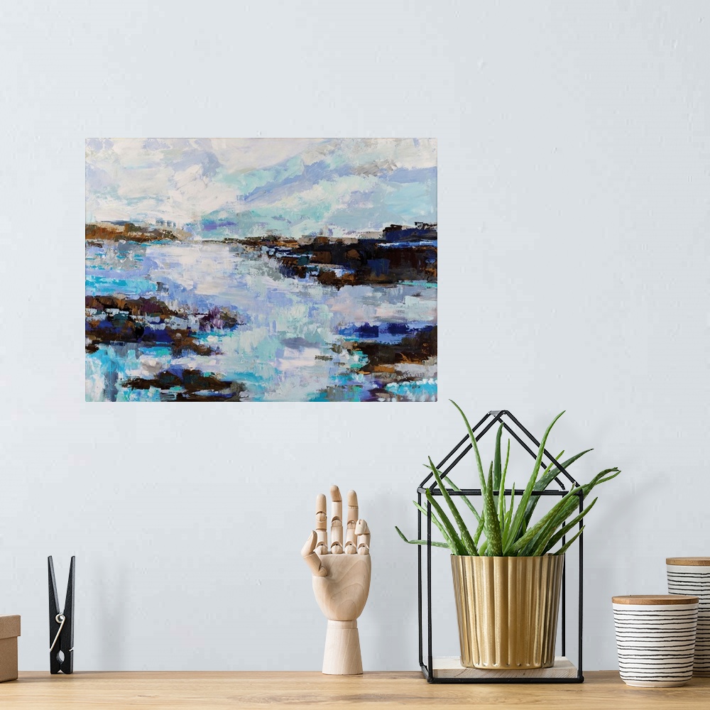 A bohemian room featuring Abstract Marsh