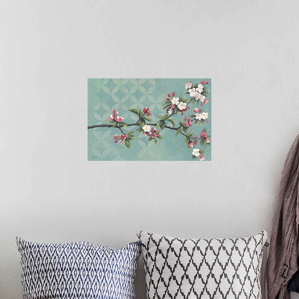 A bohemian room featuring Cherry Blossoms
