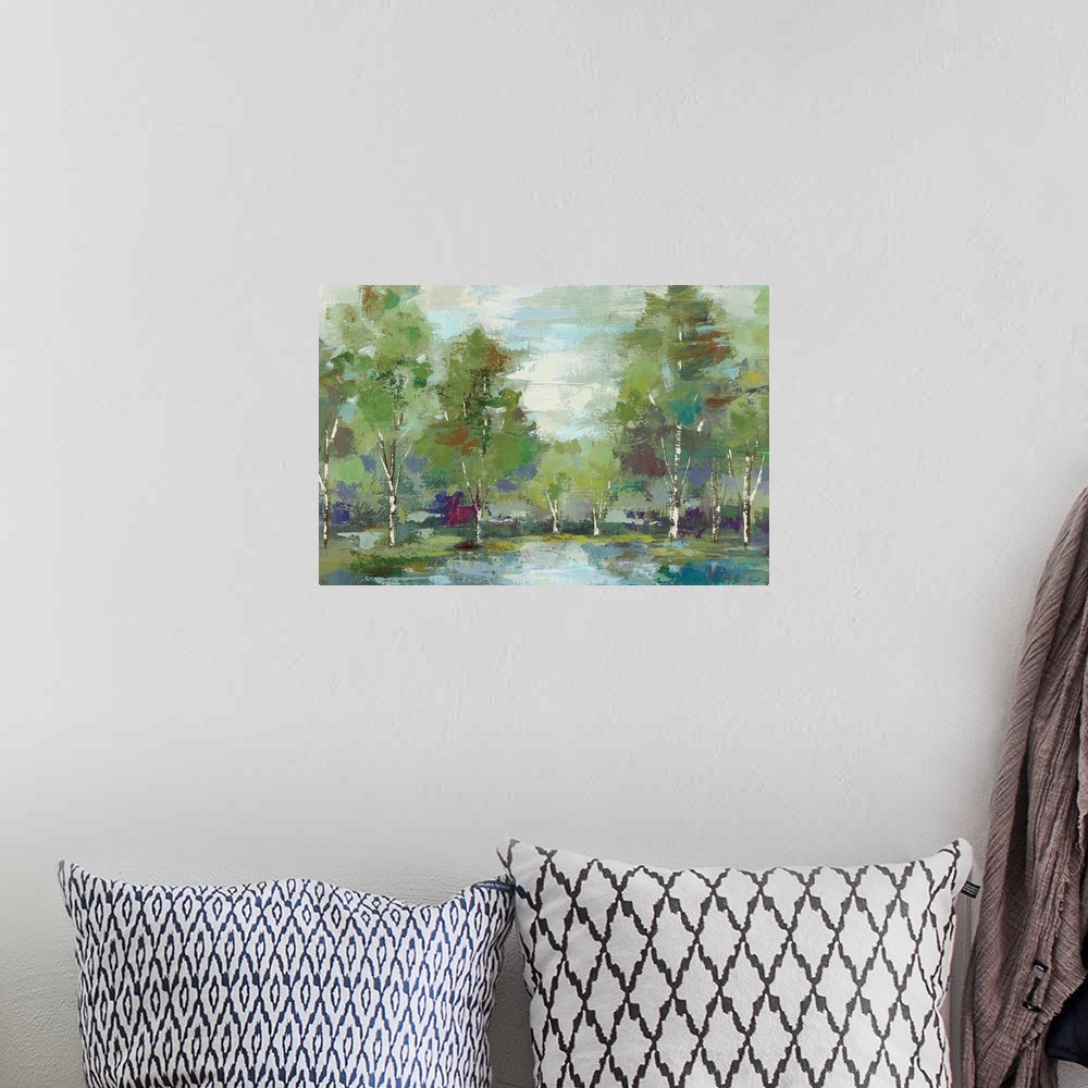 A bohemian room featuring Forest at Dawn Crop