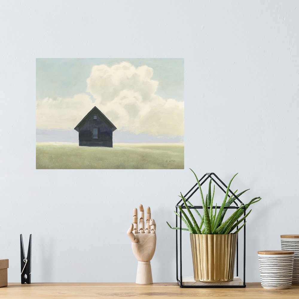 A bohemian room featuring Lonely Landscape I