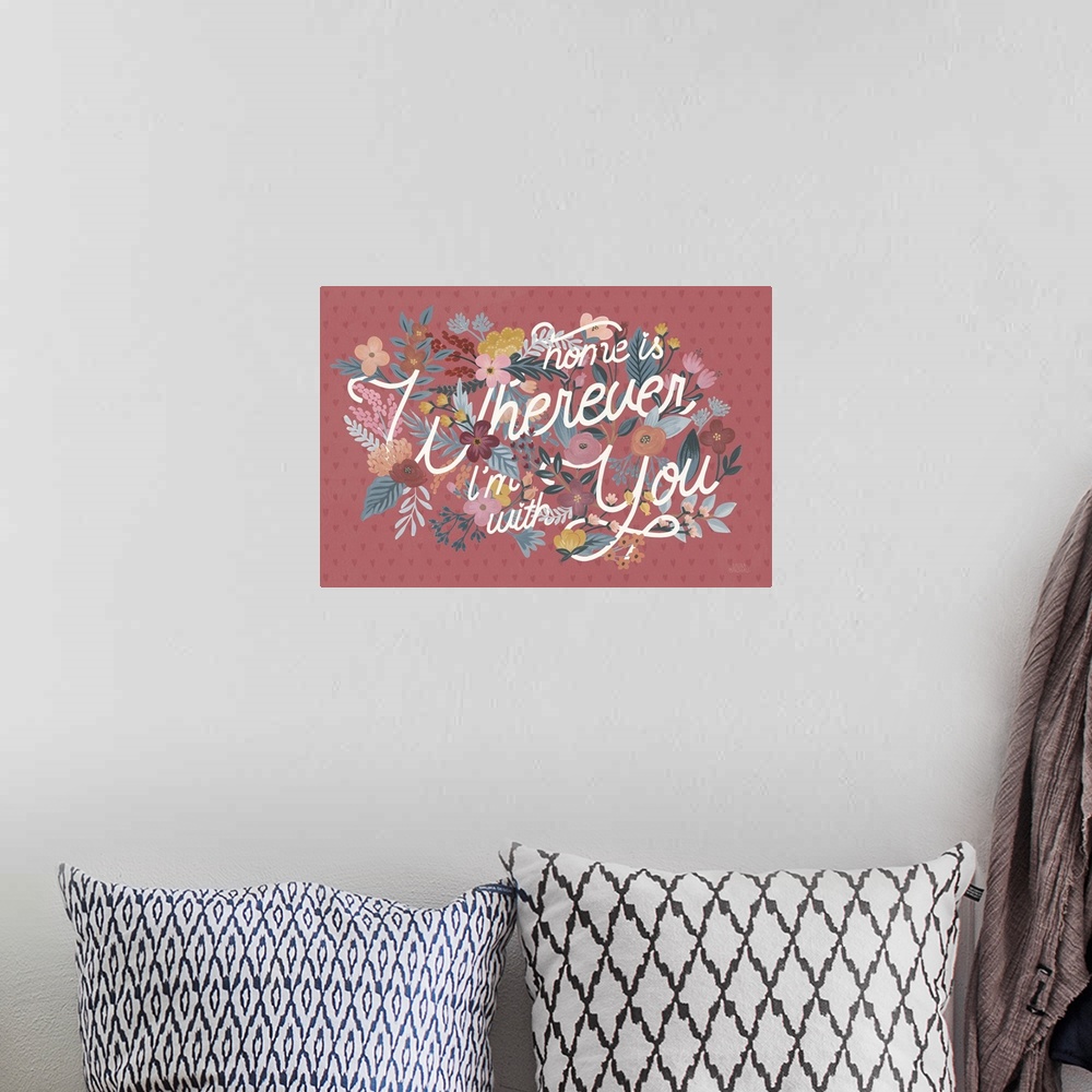 A bohemian room featuring Love Letters I