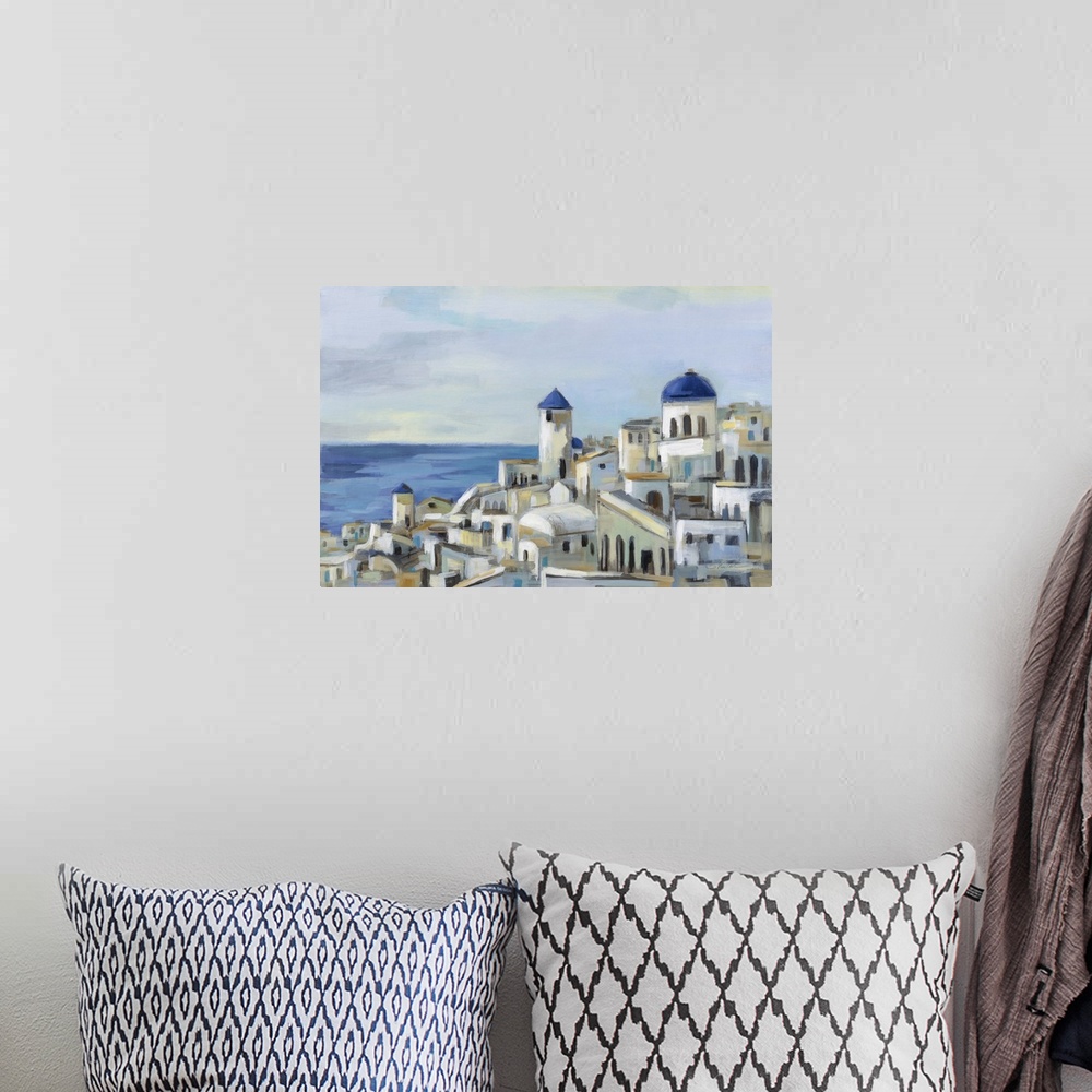 A bohemian room featuring Santorini View I