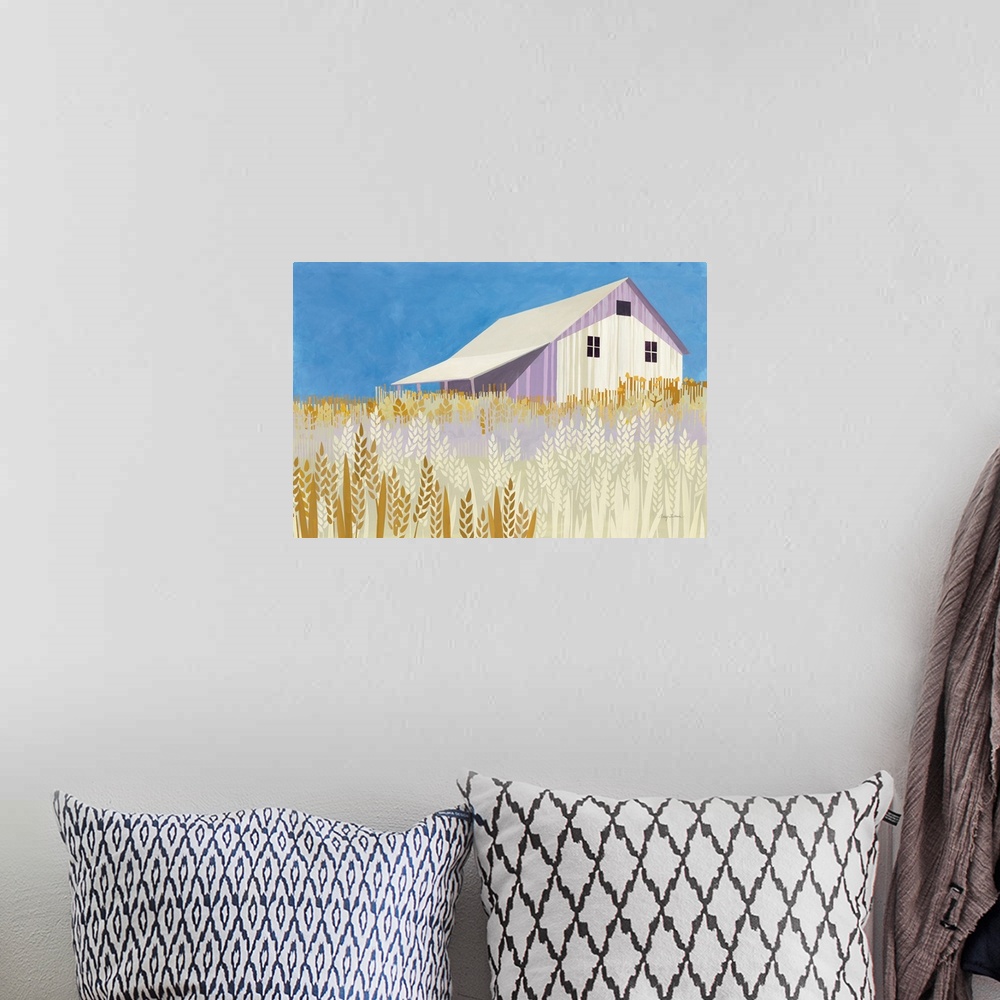 A bohemian room featuring Wheat Fields
