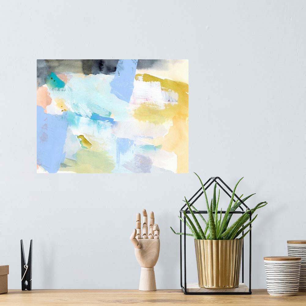 A bohemian room featuring Abstracted Spring II