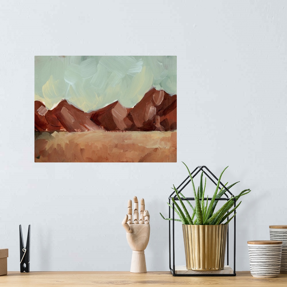 A bohemian room featuring Brushed Canyons II