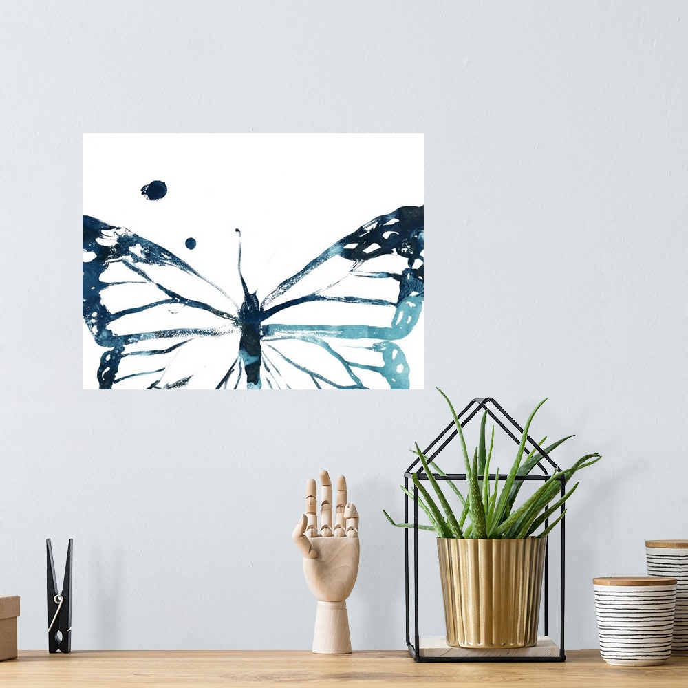 A bohemian room featuring Butterfly Imprint III