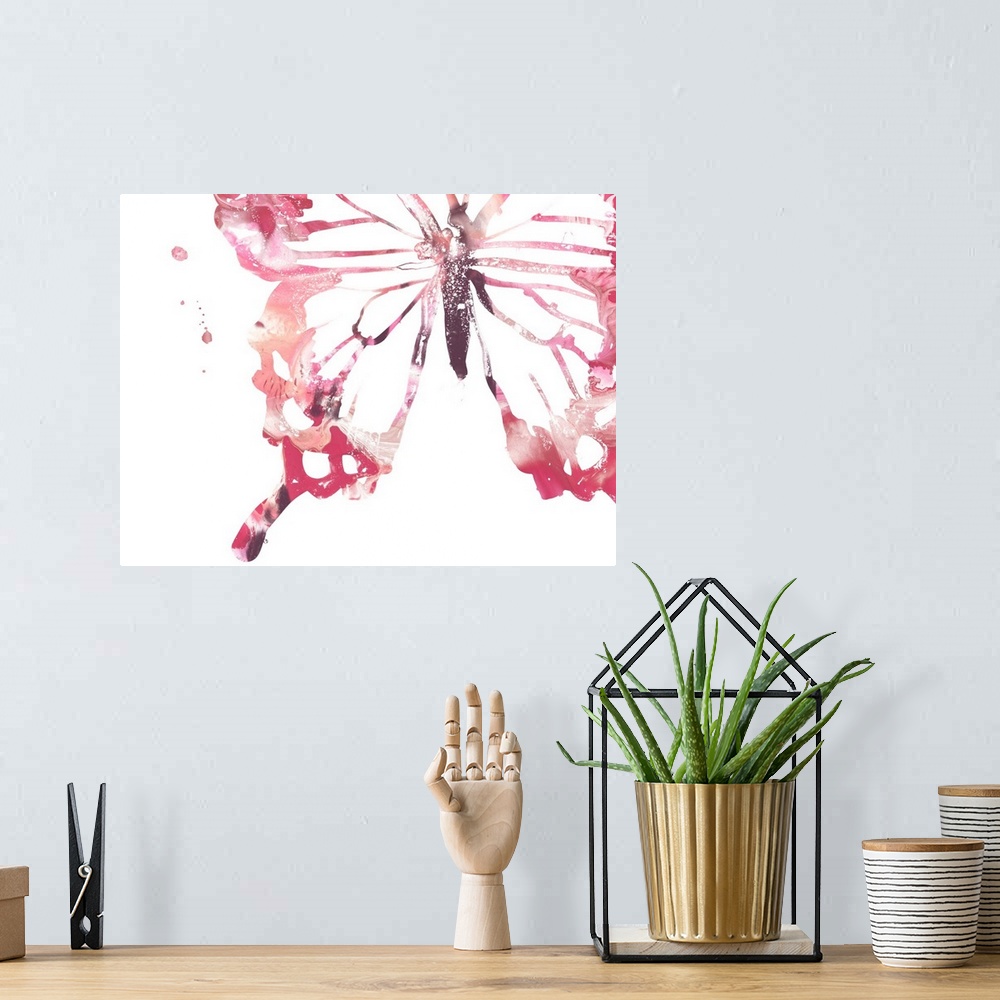 A bohemian room featuring Butterfly Imprint IV